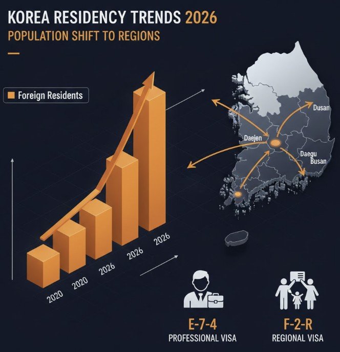 foreign residents trends in korea